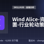 Wind Alice-资产配置-行业轮动策略