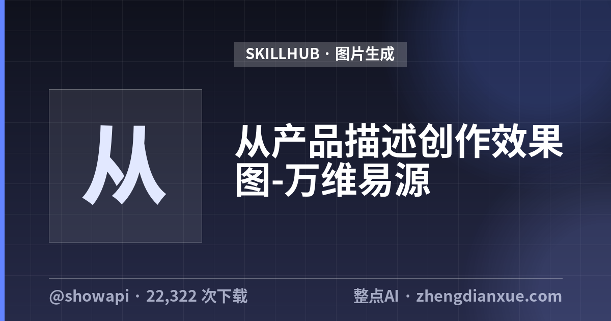从产品描述创作效果图-万维易源